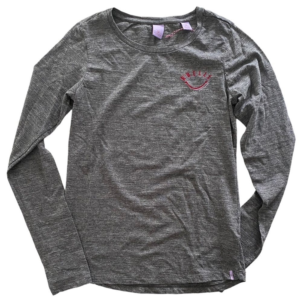 Scotch & Soda Long Sleeve Crew Neck T-Shirt Gray